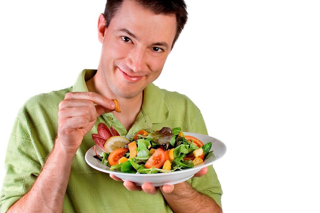 potentsial uchun sabzavotli salat